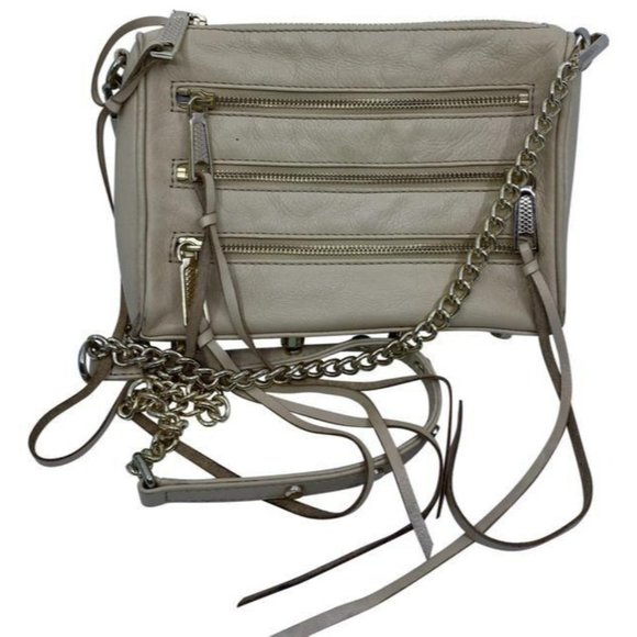 Rebecca Minkoff Handbags - Rebecca Minkoff Beige Leather Cross Body Bag